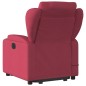 vidaXL Sillón reclinable de masaje elevable tela rojo tinto vidaXL Sillón reclinable de masaje elevable tela rojo tinto