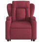 vidaXL Sillón reclinable de masaje elevable tela rojo tinto vidaXL Sillón reclinable de masaje elevable tela rojo tinto