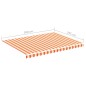 vidaXL Tela de repuesto para toldo amarillo y naranja 4x3 m vidaXL Tela de repuesto para toldo amarillo y naranja 4x3 m