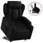 vidaXL Sillón reclinable elevable cuero artificial negro vidaXL Sillón reclinable elevable cuero artificial negro