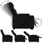vidaXL Sillón reclinable elevable cuero artificial negro vidaXL Sillón reclinable elevable cuero artificial negro