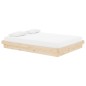 vidaXL Estructura de cama de matrimonio madera maciza 135x190 cm vidaXL Estructura de cama de matrimonio madera maciza 135x190 cm