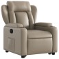 vidaXL Sillón reclinable elevable cuero artificial color capuchino vidaXL Sillón reclinable elevable cuero artificial color capuchino