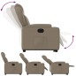 vidaXL Sillón reclinable elevable cuero artificial color capuchino vidaXL Sillón reclinable elevable cuero artificial color capuchino