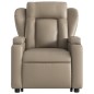 vidaXL Sillón reclinable elevable cuero artificial color capuchino vidaXL Sillón reclinable elevable cuero artificial color capuchino
