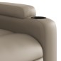 vidaXL Sillón reclinable elevable cuero artificial color capuchino vidaXL Sillón reclinable elevable cuero artificial color capuchino