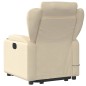 vidaXL Sillón de masaje eléctrico reclinable elevable tela crema vidaXL Sillón de masaje eléctrico reclinable elevable tela crema