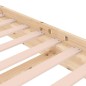 vidaXL Estructura de cama de matrimonio madera maciza 135x190 cm vidaXL Estructura de cama de matrimonio madera maciza 135x190 cm