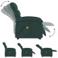 vidaXL Sillón masaje eléctrico reclinable elevable tela verde oscuro vidaXL Sillón masaje eléctrico reclinable elevable tela verde oscuro