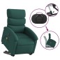vidaXL Sillón masaje eléctrico reclinable elevable tela verde oscuro vidaXL Sillón masaje eléctrico reclinable elevable tela verde oscuro