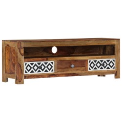 vidaXL Mueble para TV madera maciza de sheesham 120x30x40 cm 