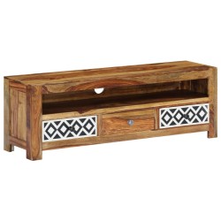 vidaXL Mueble para TV madera maciza de sheesham 120x30x40 cm 
