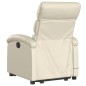 vidaXL Sillón de masaje elevable eléctrico cuero sintético crema vidaXL Sillón de masaje elevable eléctrico cuero sintético crema