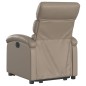 vidaXL Sillón elevable eléctrico cuero artificial capuchino vidaXL Sillón elevable eléctrico cuero artificial capuchino