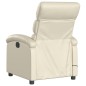vidaXL Sillón de masaje reclinable eléctrico cuero sintético crema vidaXL Sillón de masaje reclinable eléctrico cuero sintético crema
