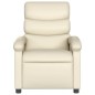 vidaXL Sillón de masaje reclinable eléctrico cuero sintético crema vidaXL Sillón de masaje reclinable eléctrico cuero sintético crema
