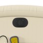 vidaXL Sillón de masaje reclinable eléctrico cuero sintético crema vidaXL Sillón de masaje reclinable eléctrico cuero sintético crema