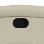 vidaXL Sillón reclinable elevable cuero artificial color crema vidaXL Sillón reclinable elevable cuero artificial color crema
