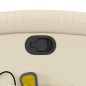 vidaXL Sillón reclinable de masaje de pie cuero artificial color crema vidaXL Sillón reclinable de masaje de pie cuero artificial color crema