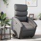 vidaXL Sillón reclinable elevable cuero artificial gris vidaXL Sillón reclinable elevable cuero artificial gris
