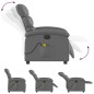 vidaXL Sillón de masaje reclinable eléctrico cuero sintético gris vidaXL Sillón de masaje reclinable eléctrico cuero sintético gris