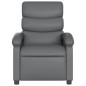 vidaXL Sillón de masaje reclinable eléctrico cuero sintético gris vidaXL Sillón de masaje reclinable eléctrico cuero sintético gris