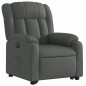 vidaXL Sillón eléctrico reclinable elevable de tela gris oscuro vidaXL Sillón eléctrico reclinable elevable de tela gris oscuro