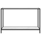 vidaXL Mesa de consola blanco vidrio templado 120x35x75 cm vidaXL Mesa de consola blanco vidrio templado 120x35x75 cm