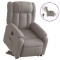 vidaXL Sillón eléctrico reclinable elevable de tela gris taupe vidaXL Sillón eléctrico reclinable elevable de tela gris taupe