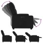 vidaXL Sillón reclinable eléctrico de cuero sintético negro vidaXL Sillón reclinable eléctrico de cuero sintético negro