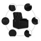 vidaXL Sillón reclinable eléctrico de cuero sintético negro vidaXL Sillón reclinable eléctrico de cuero sintético negro