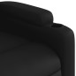 vidaXL Sillón reclinable eléctrico de cuero sintético negro vidaXL Sillón reclinable eléctrico de cuero sintético negro