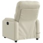 vidaXL Sillón de masaje reclinable eléctrico cuero sintético crema vidaXL Sillón de masaje reclinable eléctrico cuero sintético crema