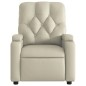 vidaXL Sillón de masaje reclinable eléctrico cuero sintético crema vidaXL Sillón de masaje reclinable eléctrico cuero sintético crema