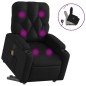 vidaXL Sillón reclinable de masaje de pie cuero artificial negro vidaXL Sillón reclinable de masaje de pie cuero artificial negro