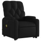 vidaXL Sillón reclinable de masaje de pie cuero artificial negro vidaXL Sillón reclinable de masaje de pie cuero artificial negro