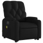 vidaXL Sillón de masaje elevable eléctrico cuero sintético negro vidaXL Sillón de masaje elevable eléctrico cuero sintético negro