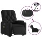 vidaXL Sillón de masaje elevable eléctrico cuero sintético negro vidaXL Sillón de masaje elevable eléctrico cuero sintético negro