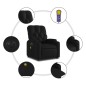 vidaXL Sillón de masaje elevable eléctrico cuero sintético negro vidaXL Sillón de masaje elevable eléctrico cuero sintético negro