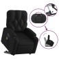 vidaXL Sillón de masaje elevable eléctrico cuero sintético negro vidaXL Sillón de masaje elevable eléctrico cuero sintético negro