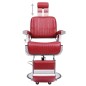 vidaXL Silla de peluquería de cuero sintético rojo 68x69x116 cm vidaXL Silla de peluquería de cuero sintético rojo 68x69x116 cm