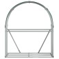 vidaXL Leñero de acero galvanizado verde 120x45x140 cm