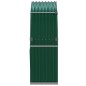 vidaXL Leñero de acero galvanizado verde 120x45x140 cm