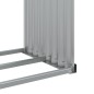 vidaXL Leñero de acero galvanizado verde 120x45x140 cm