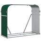 vidaXL Leñero de acero galvanizado verde 120x45x100 cm vidaXL Leñero de acero galvanizado verde 120x45x100 cm