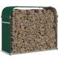 vidaXL Leñero de acero galvanizado verde 120x45x100 cm vidaXL Leñero de acero galvanizado verde 120x45x100 cm
