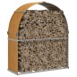 vidaXL Leñero de acero galvanizado marrón claro 120x45x140 cm vidaXL Leñero de acero galvanizado marrón claro 120x45x140 cm