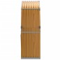 vidaXL Leñero de acero galvanizado marrón claro 120x45x140 cm vidaXL Leñero de acero galvanizado marrón claro 120x45x140 cm