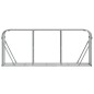 vidaXL Leñero de acero galvanizado gris claro 234x45x100 cm vidaXL Leñero de acero galvanizado gris claro 234x45x100 cm