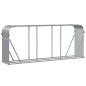 vidaXL Leñero de acero galvanizado gris claro 234x45x100 cm vidaXL Leñero de acero galvanizado gris claro 234x45x100 cm